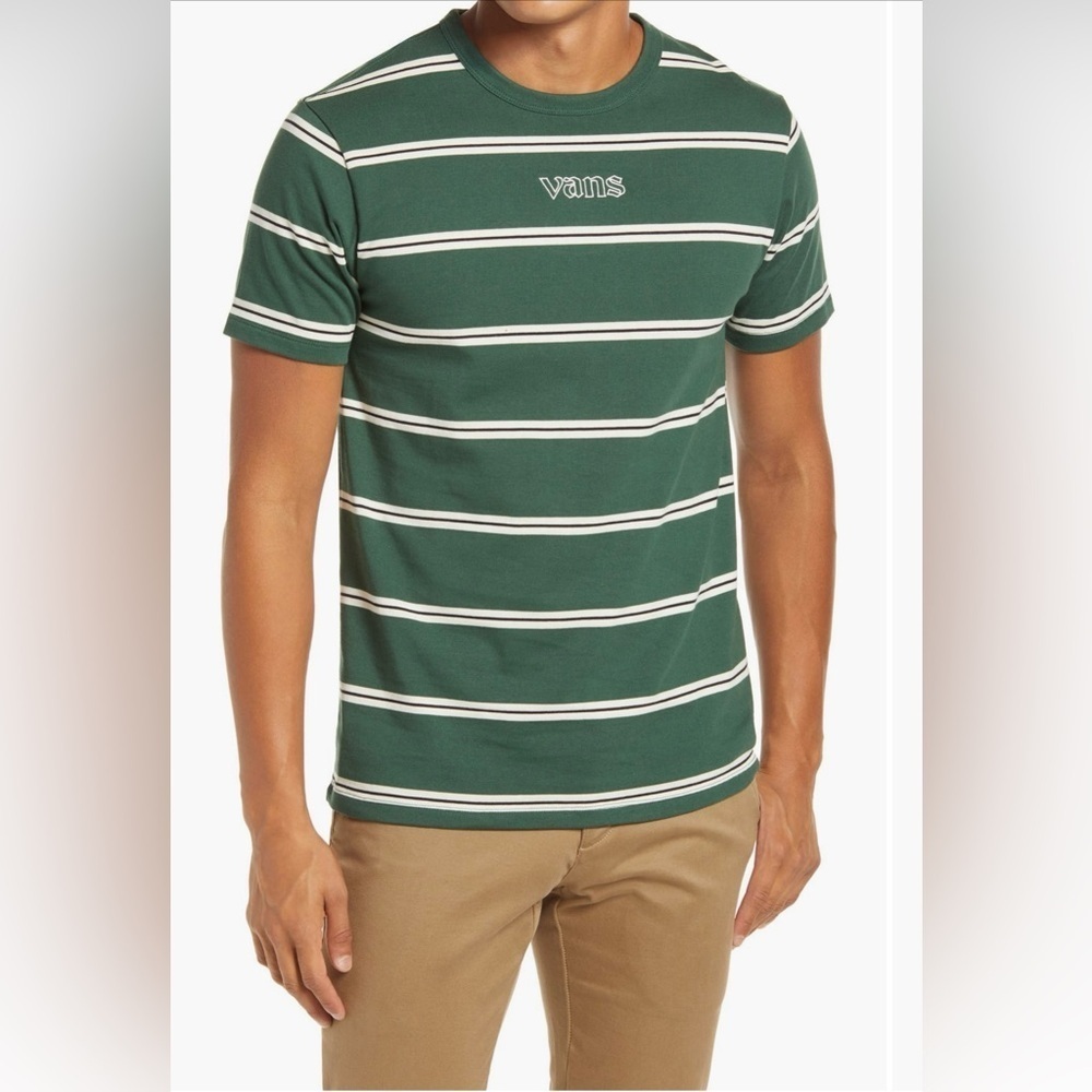 VANS Sixty Sixers Stripe Green T-Shirt
